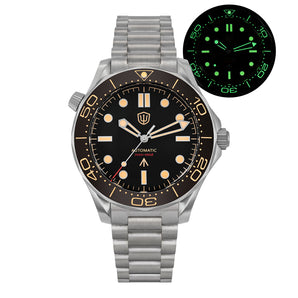 ★US Pre-owned★Watchdives WD007 39mm Titanium NTTD Dive Watch