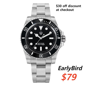 🔥EarlyBird🔥Watchdives WD1680Q VH31 Sub Diver Watch V2