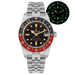 IXDAO 6542 904L Stainless Steel NH34 GMT Watch