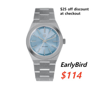 ★EarlyBird★Watchdives WD0012 Vintage VH31 Men Watch