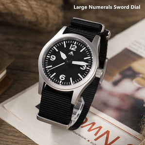 Militado Sapphire Crystal 38mm Field Watch ML05