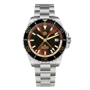 San Martin 39mm Diver GMT Watch SN0136