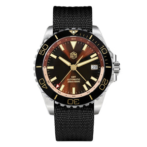 San Martin 39mm Diver GMT Watch SN0136