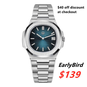★EarlyBird★Watchdives WD0013 Ronda 714 Men Watch